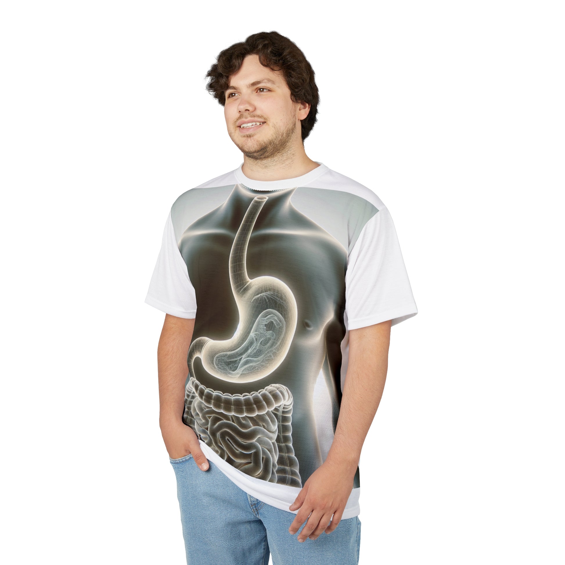 Anatomy Unisex Tee, Digestive System Shirt, Medical Tee, Unique Graphic Tee, Halloween Costume Top, Gifts for Science Lovers