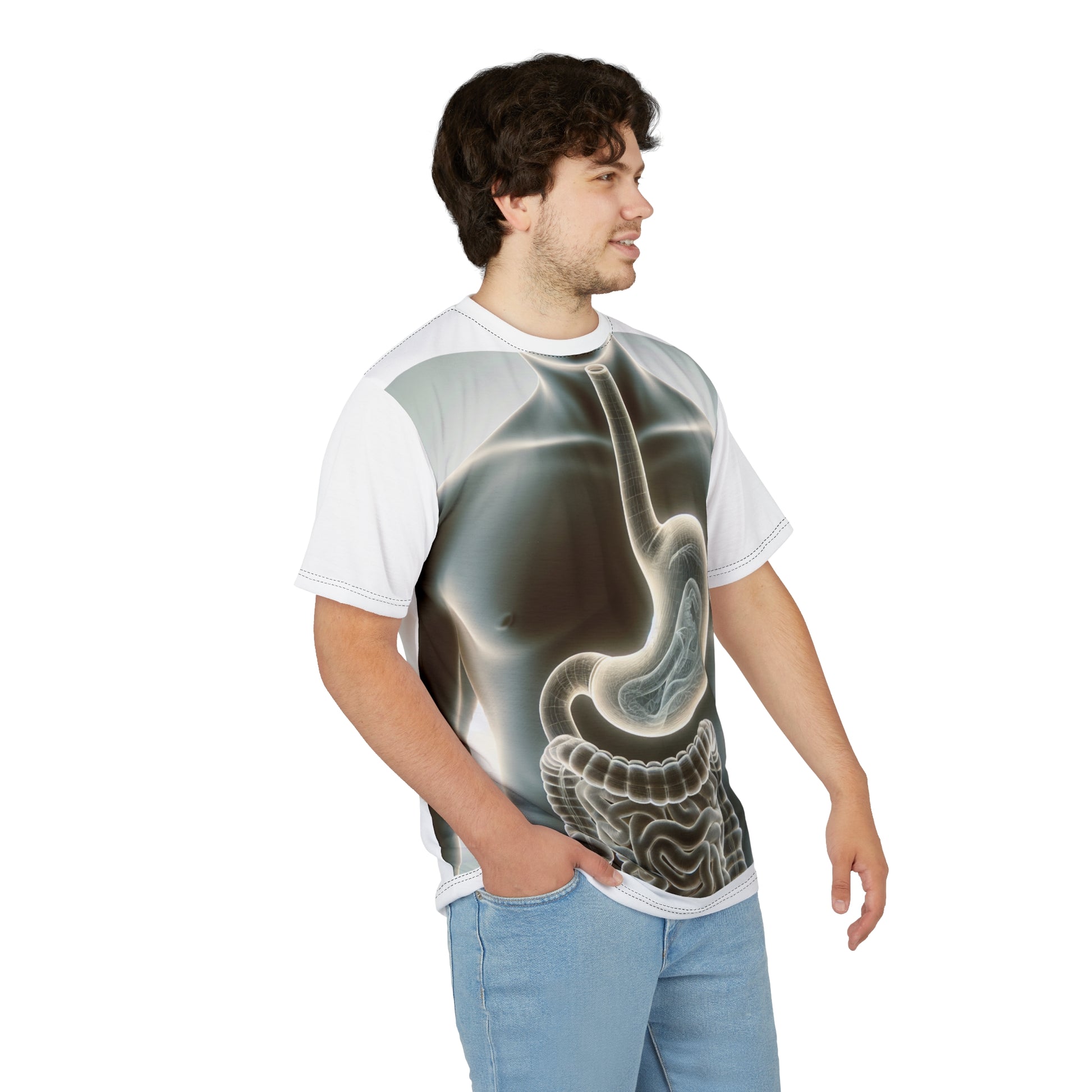 Anatomy Unisex Tee, Digestive System Shirt, Medical Tee, Unique Graphic Tee, Halloween Costume Top, Gifts for Science Lovers