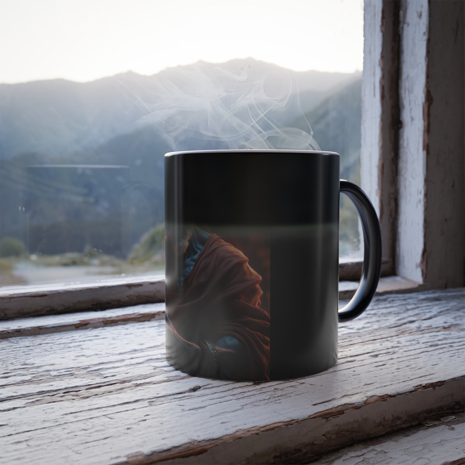 Color Morphing Magic Mug - Unique Gift for Coffee Lovers, Art Enthusiasts, Home Decor, Birthday & Holidays