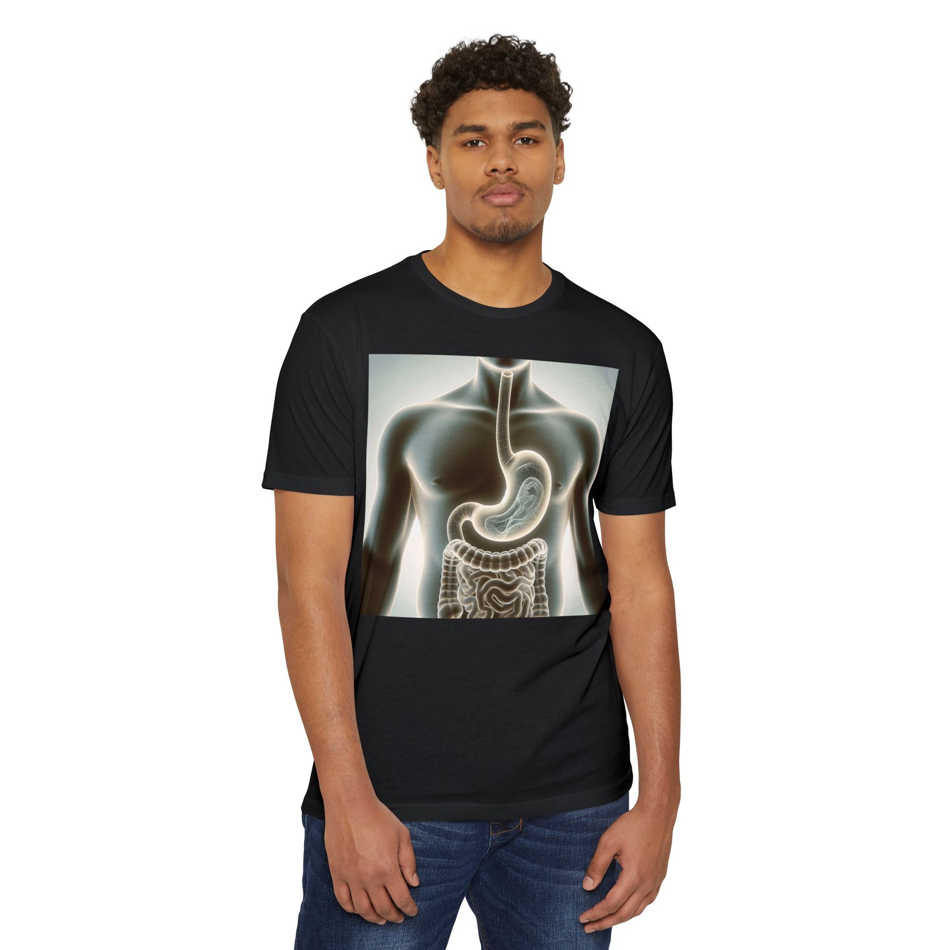 Anatomy Graphic T-Shirt, Unisex Digestive System Tee, Educational Shirt, Science Gift, Biology Lover Apparel, Casual Wear