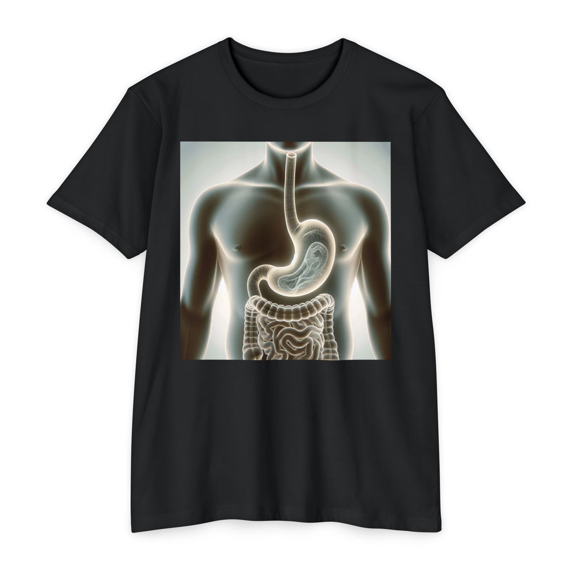 Anatomy Graphic T-Shirt, Unisex Digestive System Tee, Educational Shirt, Science Gift, Biology Lover Apparel, Casual Wear