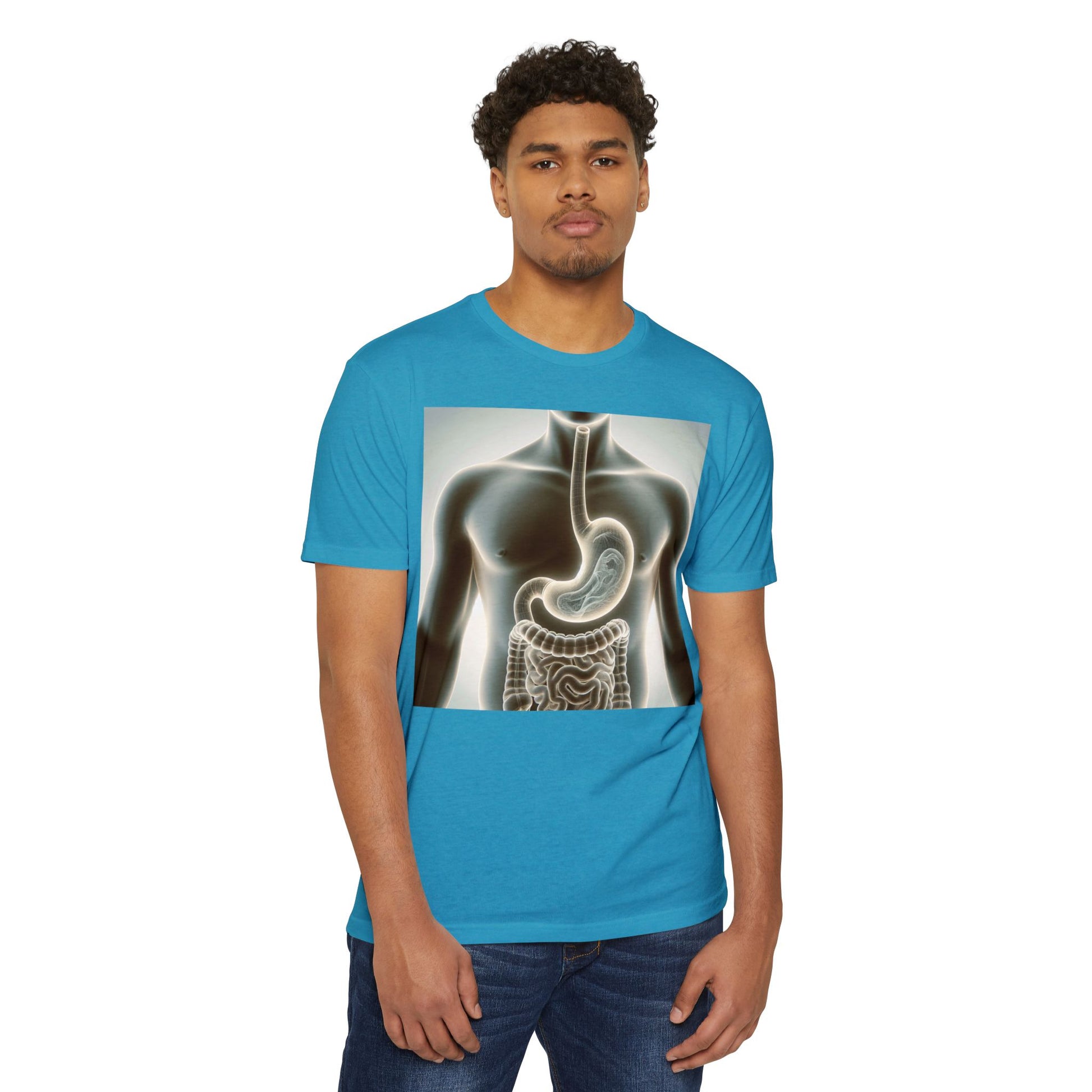 Anatomy Graphic T-Shirt, Unisex Digestive System Tee, Educational Shirt, Science Gift, Biology Lover Apparel, Casual Wear