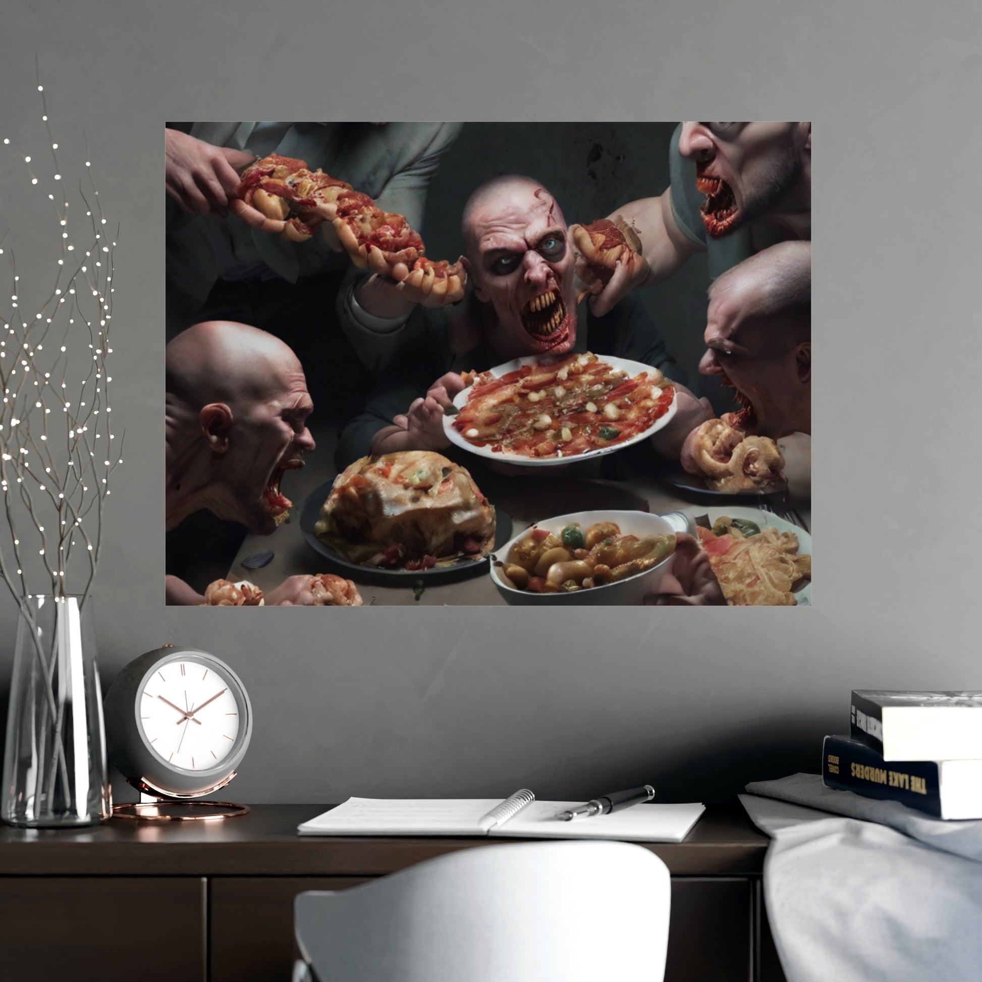 Dramatic Foodie Matte Poster, Kitchen Art, Unique Decor, Surreal Photography, Dining Room Wall Art, Gift for Food Lovers