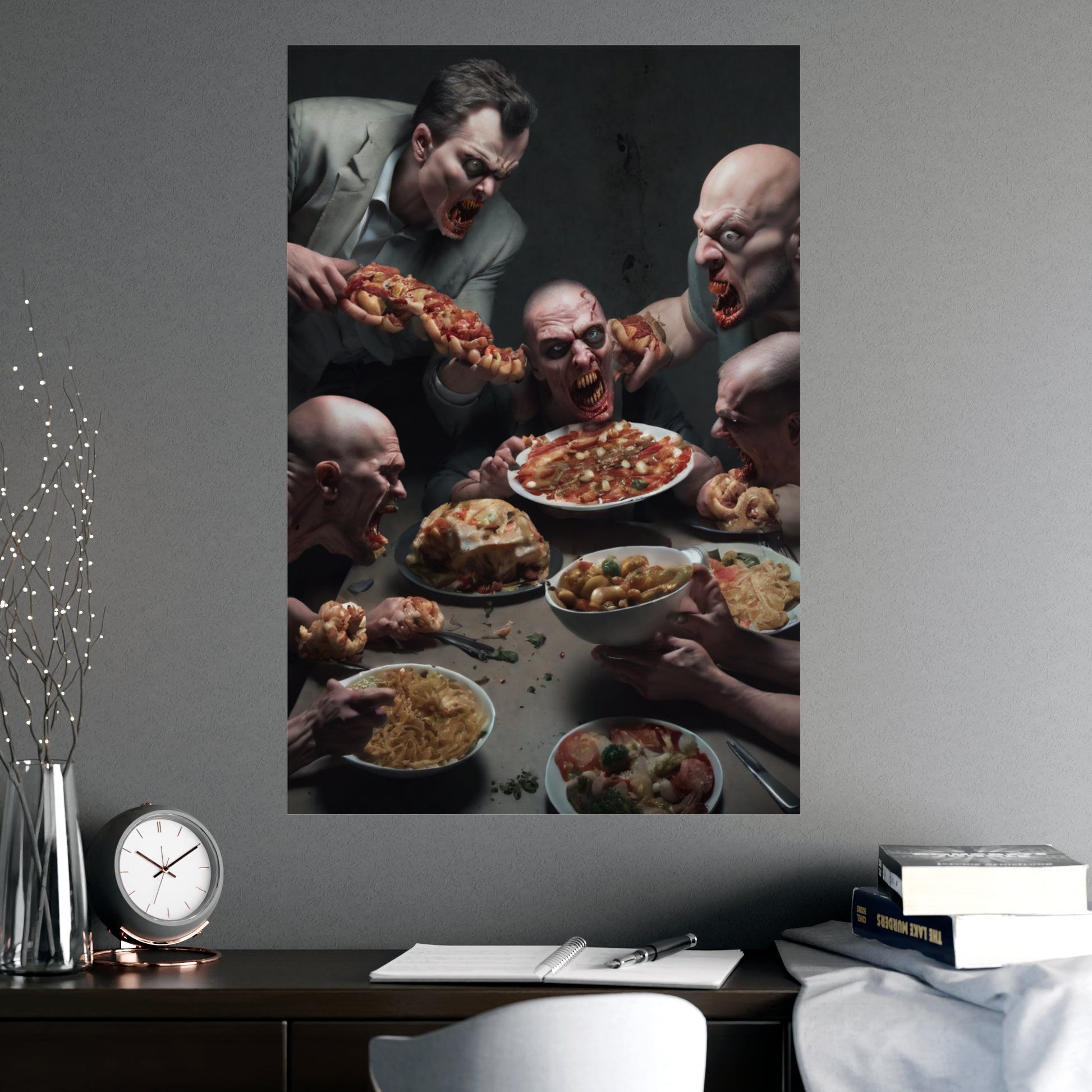 Dramatic Foodie Matte Poster, Kitchen Art, Unique Decor, Surreal Photography, Dining Room Wall Art, Gift for Food Lovers