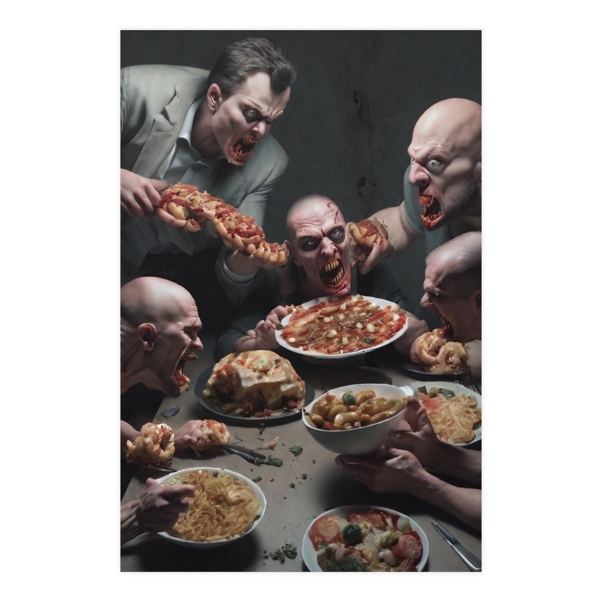 Dramatic Foodie Matte Poster, Kitchen Art, Unique Decor, Surreal Photography, Dining Room Wall Art, Gift for Food Lovers