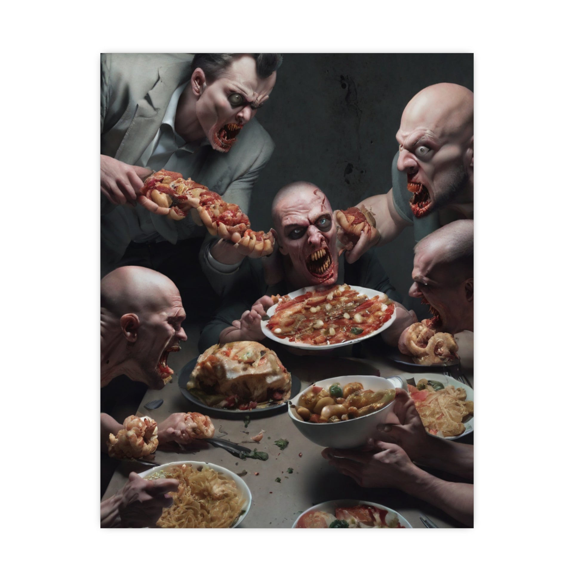 Dramatic Foodie Matte Poster, Kitchen Art, Unique Decor, Surreal Photography, Dining Room Wall Art, Gift for Food Lovers