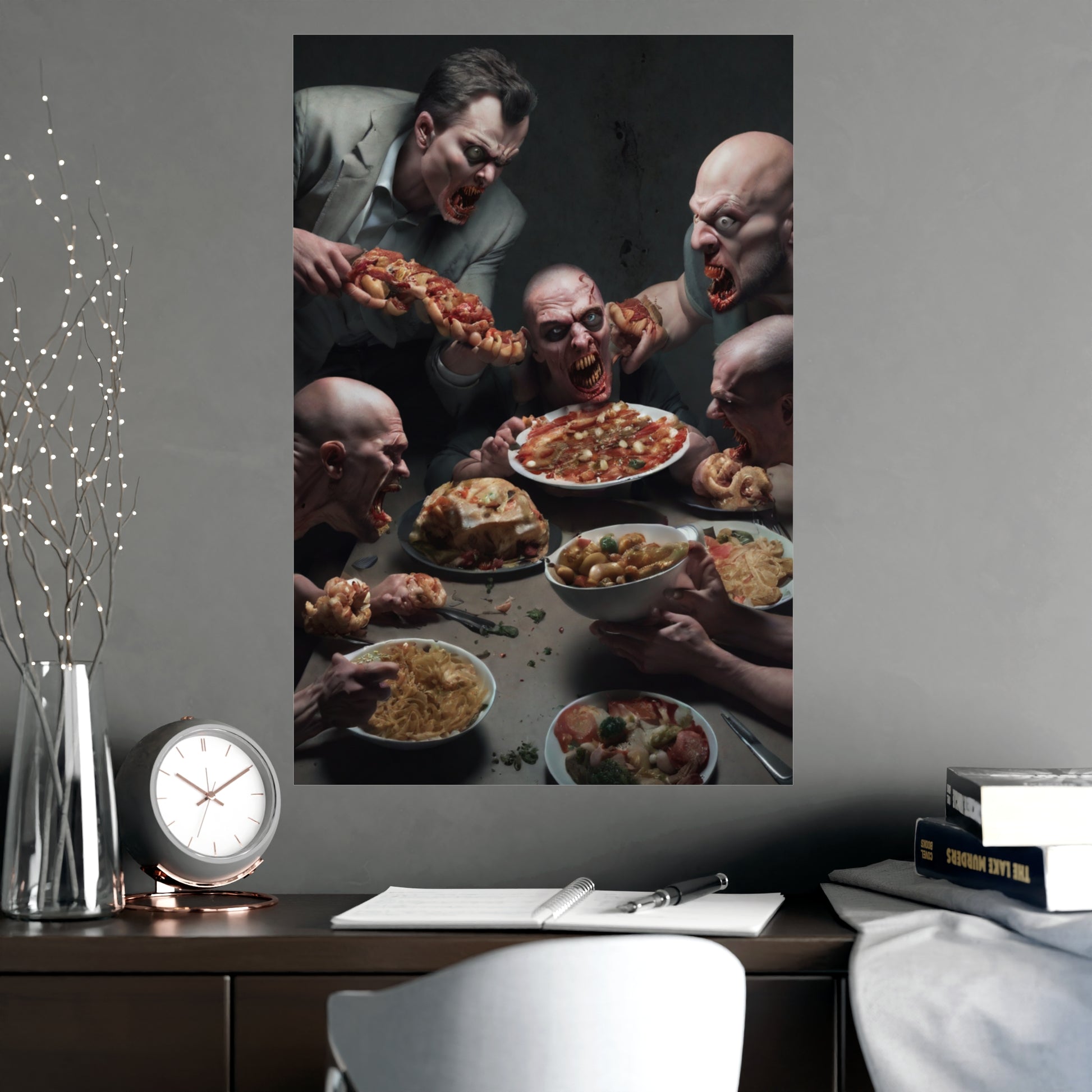 Dramatic Foodie Matte Poster, Kitchen Art, Unique Decor, Surreal Photography, Dining Room Wall Art, Gift for Food Lovers