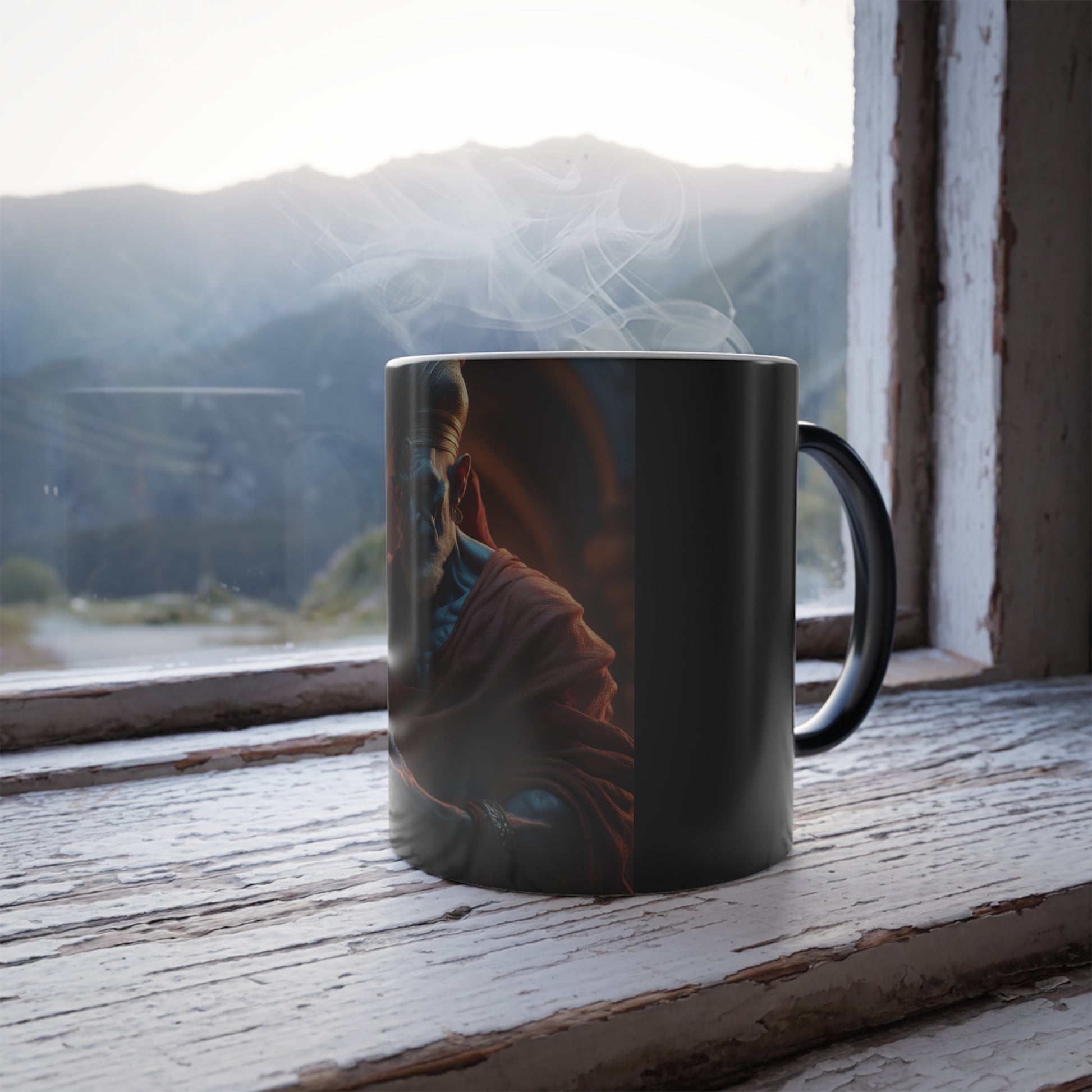 Color Morphing Magic Mug - Unique Gift for Coffee Lovers, Art Enthusiasts, Home Decor, Birthday & Holidays