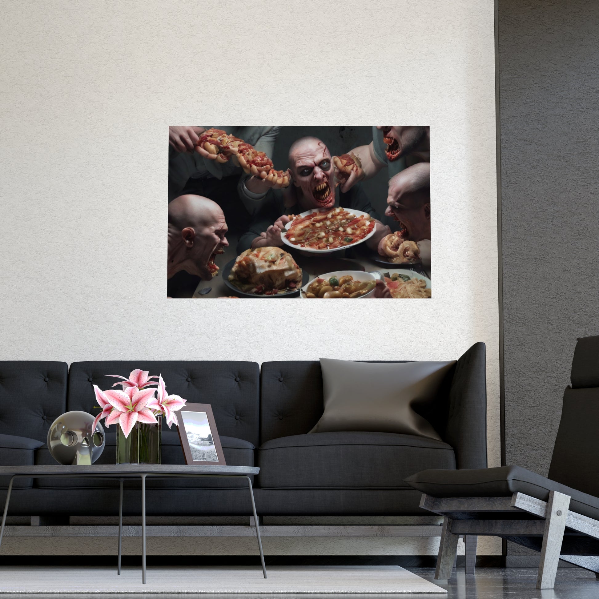 Dramatic Foodie Matte Poster, Kitchen Art, Unique Decor, Surreal Photography, Dining Room Wall Art, Gift for Food Lovers