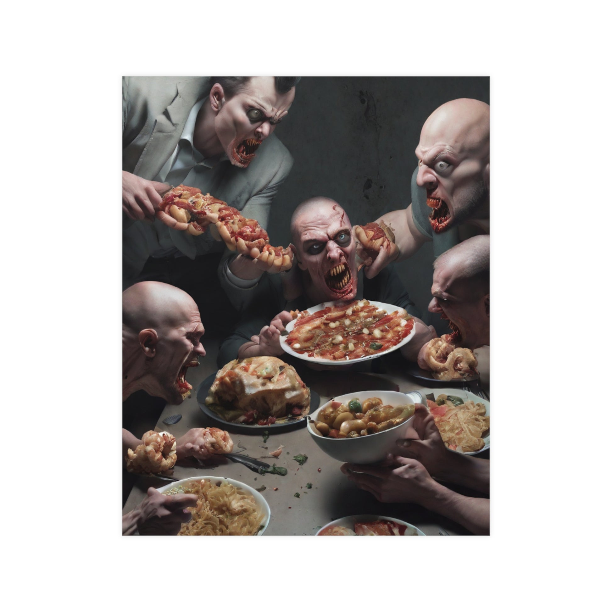 Dramatic Foodie Matte Poster, Kitchen Art, Unique Decor, Surreal Photography, Dining Room Wall Art, Gift for Food Lovers