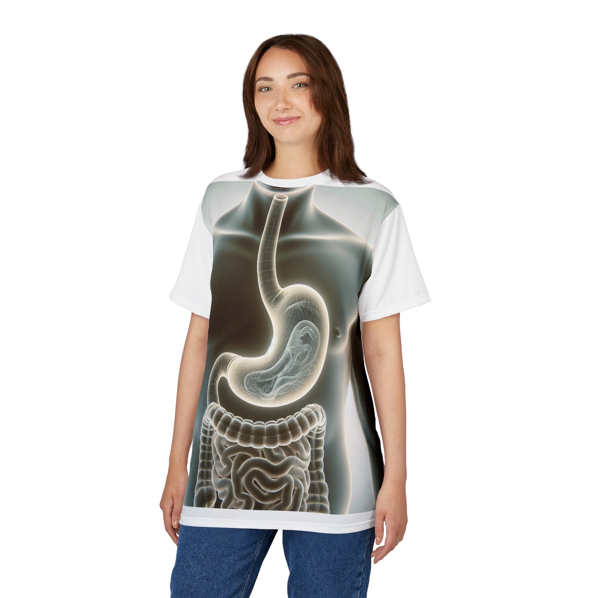 Anatomy Unisex Tee, Digestive System Shirt, Medical Tee, Unique Graphic Tee, Halloween Costume Top, Gifts for Science Lovers