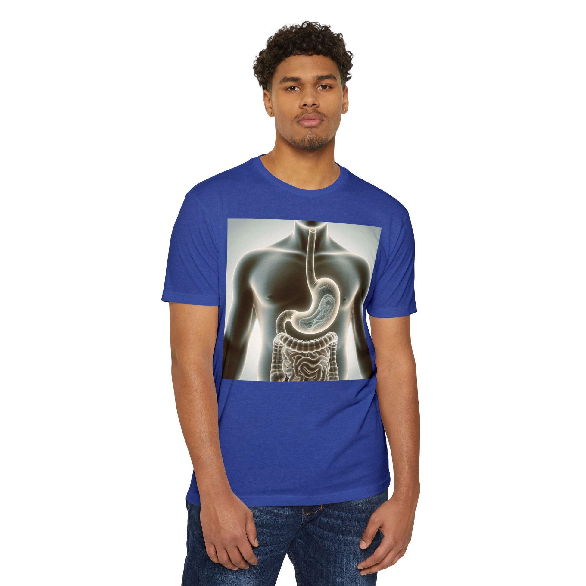 Anatomy Graphic T-Shirt, Unisex Digestive System Tee, Educational Shirt, Science Gift, Biology Lover Apparel, Casual Wear