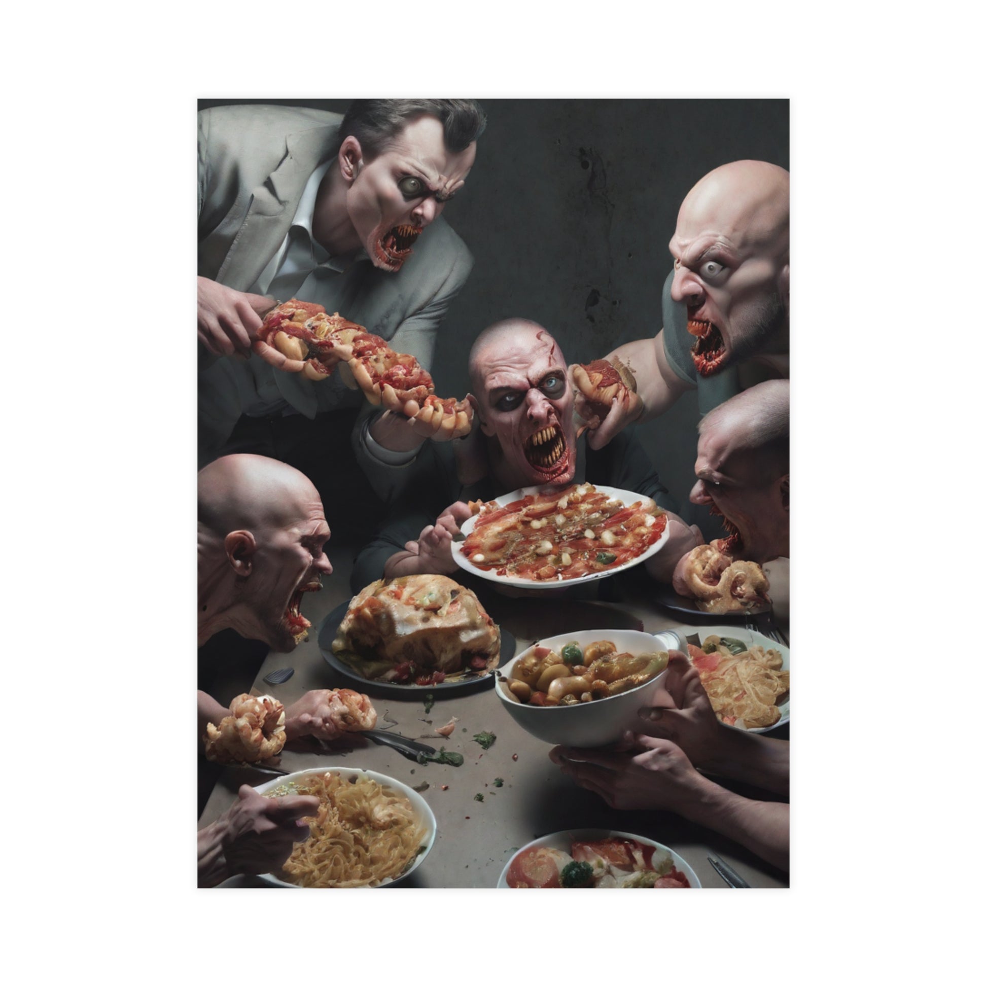 Dramatic Foodie Matte Poster, Kitchen Art, Unique Decor, Surreal Photography, Dining Room Wall Art, Gift for Food Lovers
