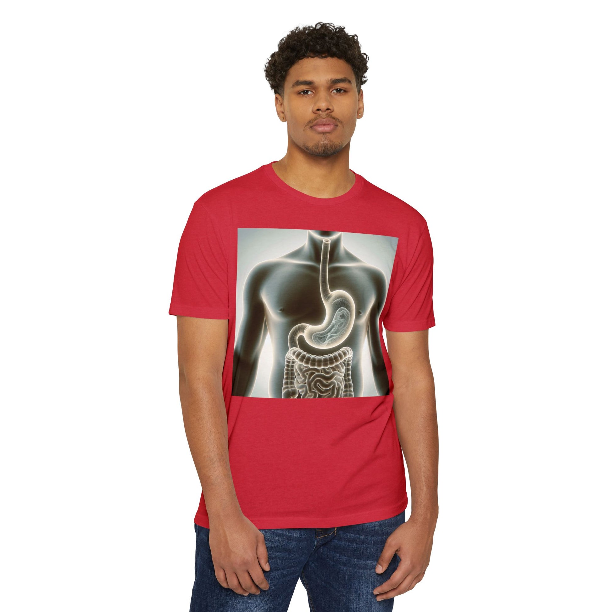 Anatomy Graphic T-Shirt, Unisex Digestive System Tee, Educational Shirt, Science Gift, Biology Lover Apparel, Casual Wear