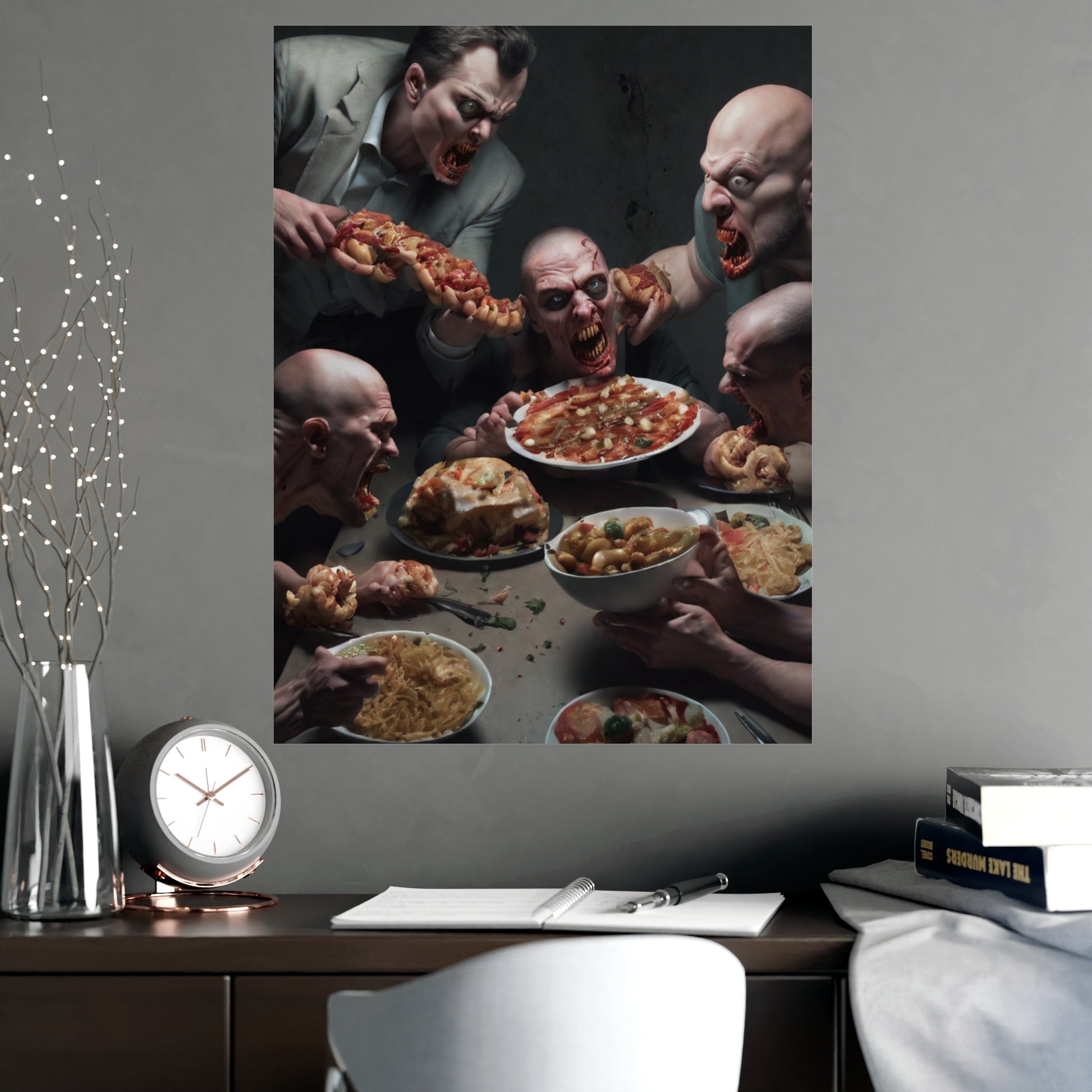 Dramatic Foodie Matte Poster, Kitchen Art, Unique Decor, Surreal Photography, Dining Room Wall Art, Gift for Food Lovers