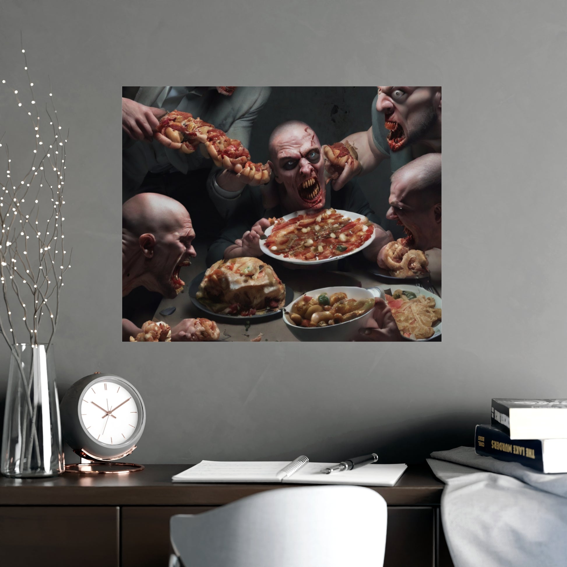 Dramatic Foodie Matte Poster, Kitchen Art, Unique Decor, Surreal Photography, Dining Room Wall Art, Gift for Food Lovers