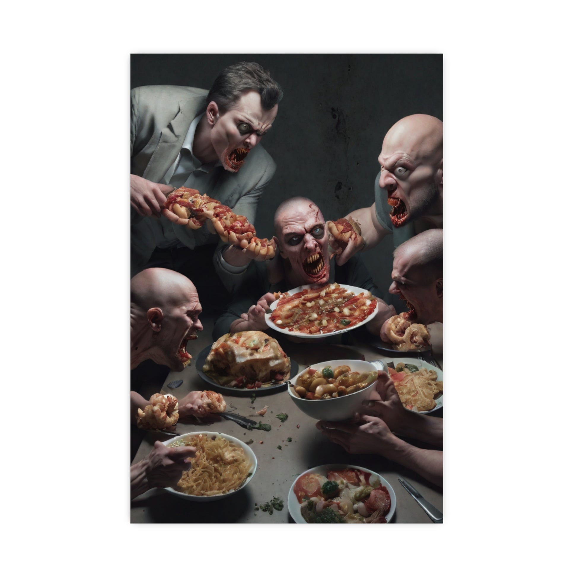 Dramatic Foodie Matte Poster, Kitchen Art, Unique Decor, Surreal Photography, Dining Room Wall Art, Gift for Food Lovers