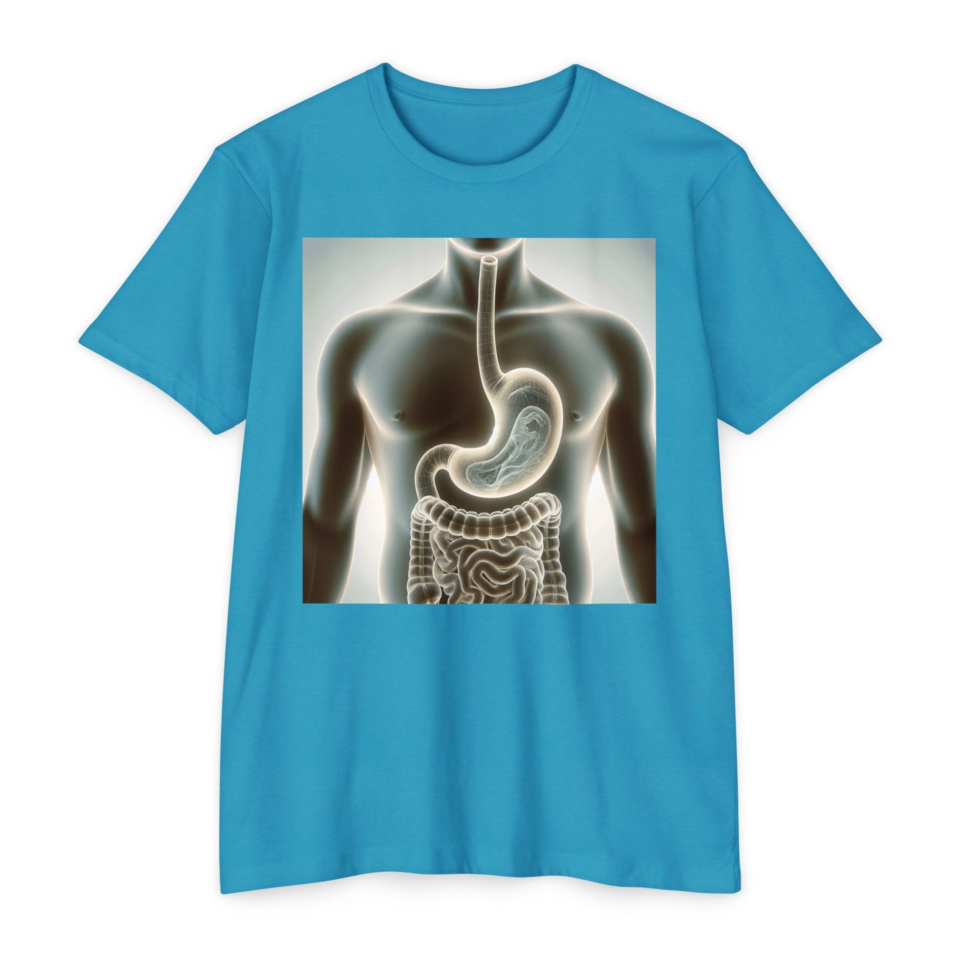 Anatomy Graphic T-Shirt, Unisex Digestive System Tee, Educational Shirt, Science Gift, Biology Lover Apparel, Casual Wear