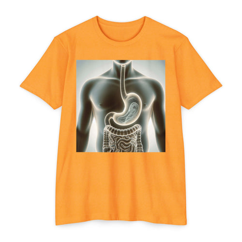 Anatomy Graphic T-Shirt, Unisex Digestive System Tee, Educational Shirt, Science Gift, Biology Lover Apparel, Casual Wear
