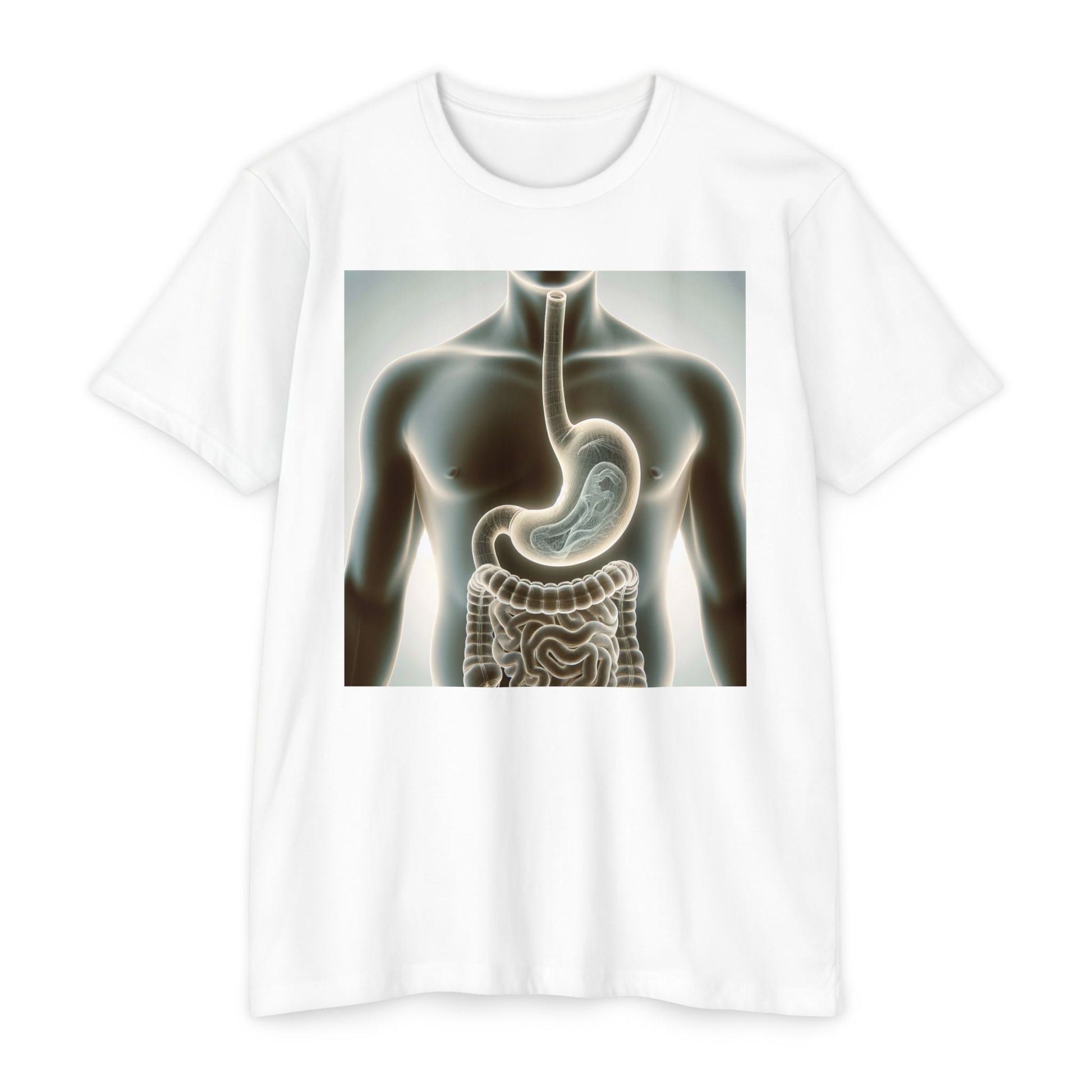 Anatomy Graphic T-Shirt, Unisex Digestive System Tee, Educational Shirt, Science Gift, Biology Lover Apparel, Casual Wear