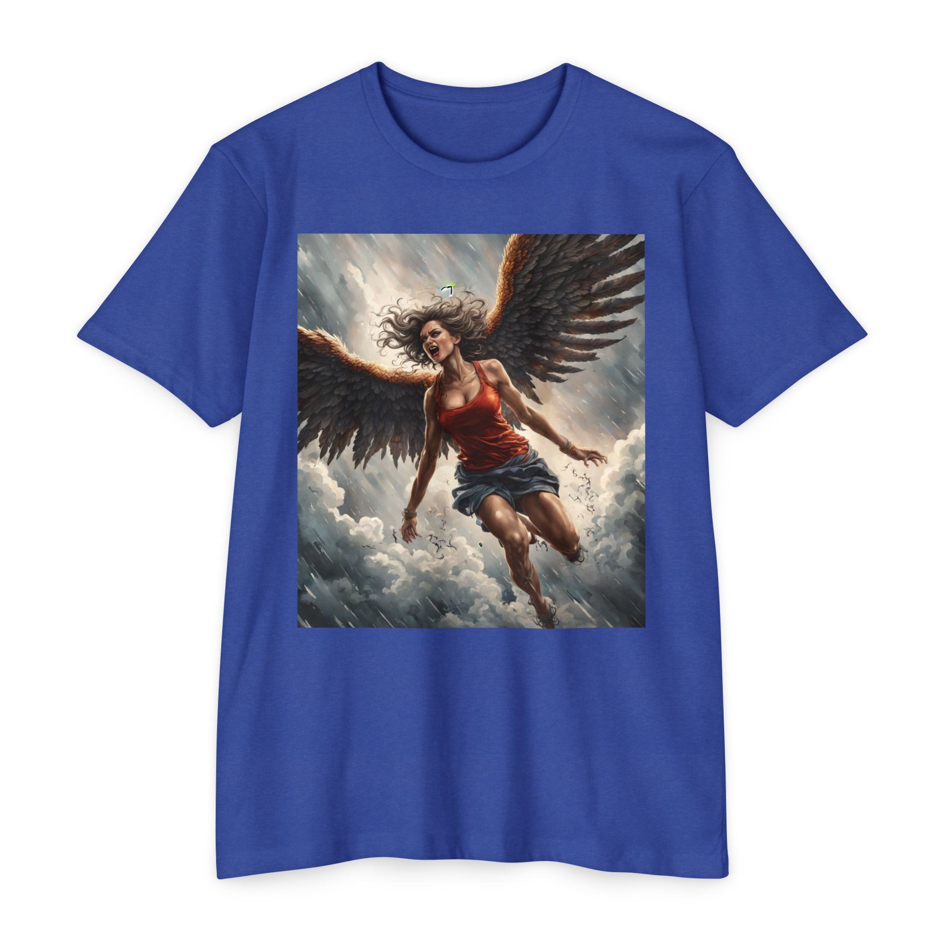 Bold Angel Graphic Tee - Unisex CVC Jersey T-shirt, Spiritual Gift, Trendy Top, Angel Lover Shirt, Unique Graphic T-shirt