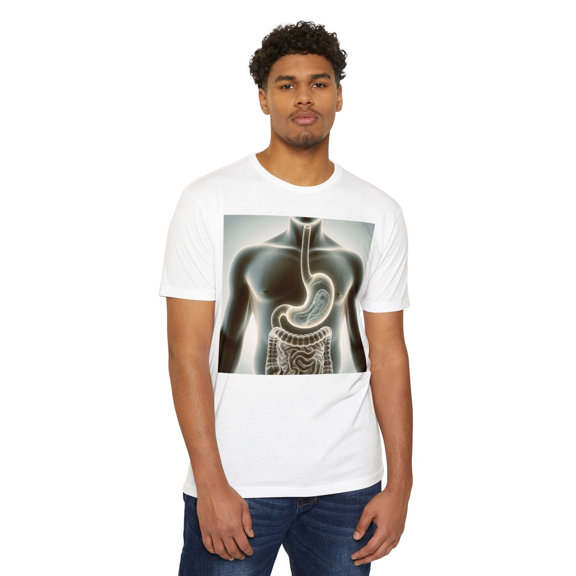 Anatomy Graphic T-Shirt, Unisex Digestive System Tee, Educational Shirt, Science Gift, Biology Lover Apparel, Casual Wear