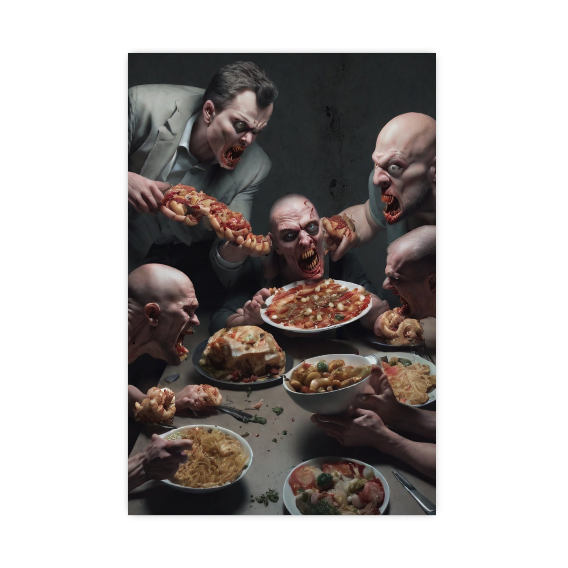 Dramatic Foodie Matte Poster, Kitchen Art, Unique Decor, Surreal Photography, Dining Room Wall Art, Gift for Food Lovers