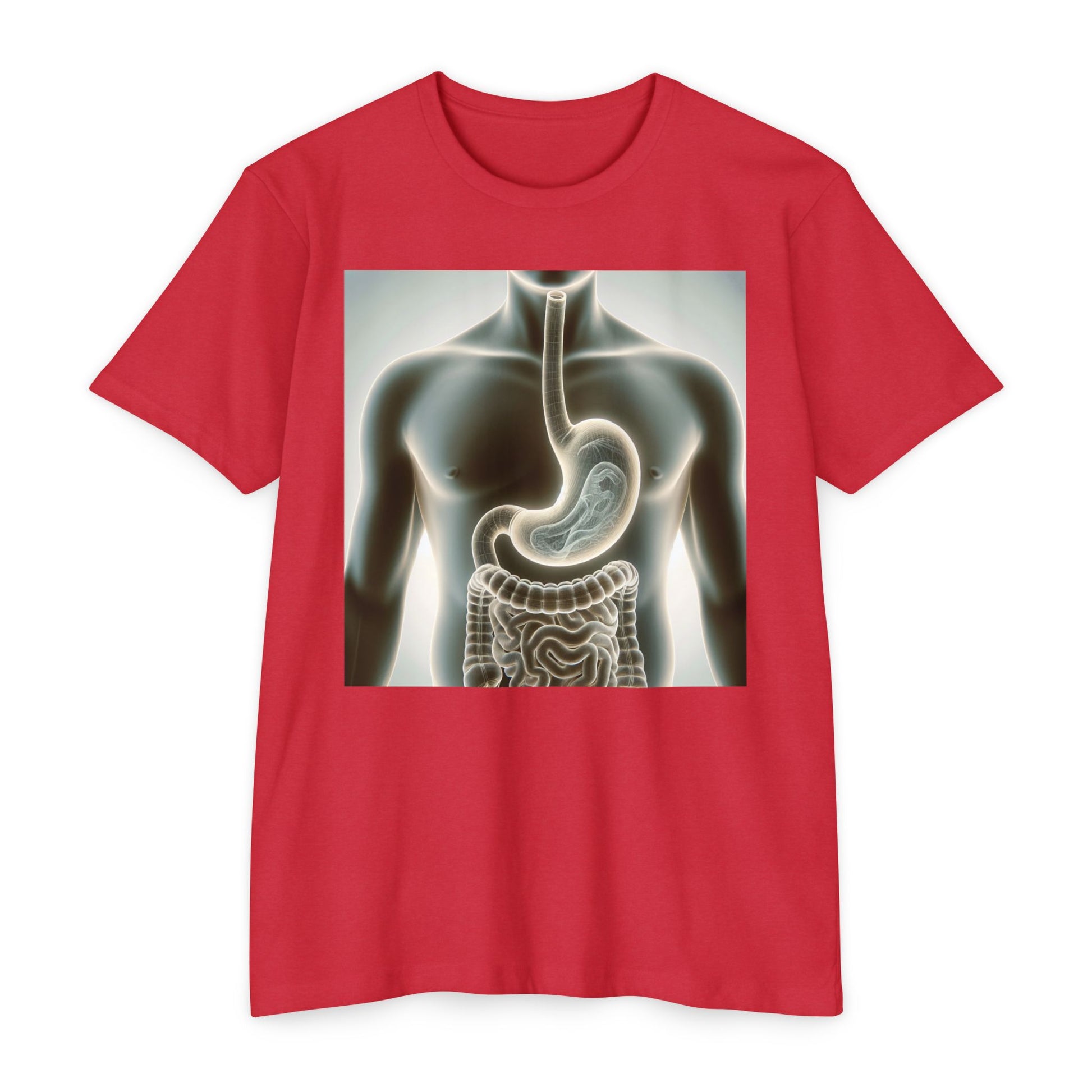 Anatomy Graphic T-Shirt, Unisex Digestive System Tee, Educational Shirt, Science Gift, Biology Lover Apparel, Casual Wear