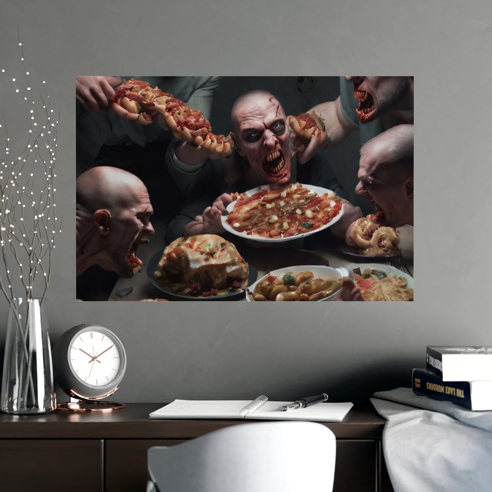Dramatic Foodie Matte Poster, Kitchen Art, Unique Decor, Surreal Photography, Dining Room Wall Art, Gift for Food Lovers